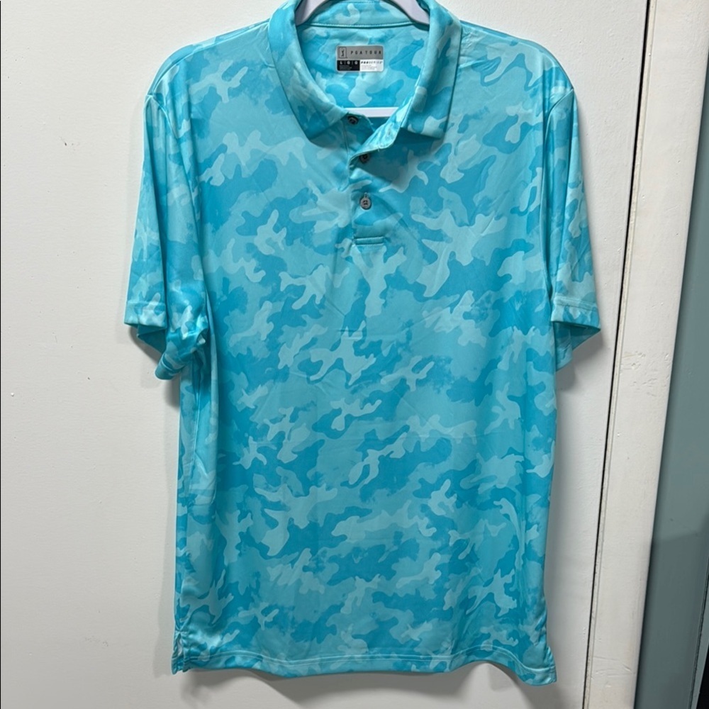 PGA Tour Men's Blue Polo Shirt